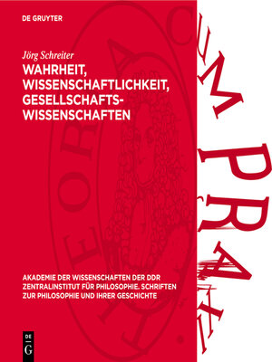 cover image of Wahrheit, Wissenschaftlichkeit, Gesellschaftswissenschaften